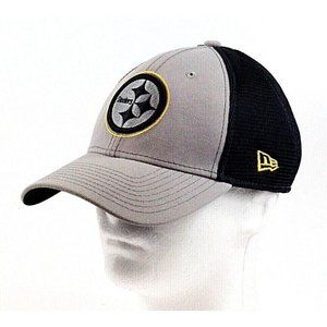 Pittsburgh Steelers Gray Black Snapback S/M Ball Cap Hat 39 THIRTY New ERA EUC